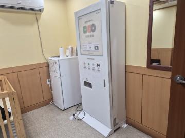 iot연동된 모두의생리대, 공공생리대 자동지급기 설치 현황(제주도 제주시 1차 5대)